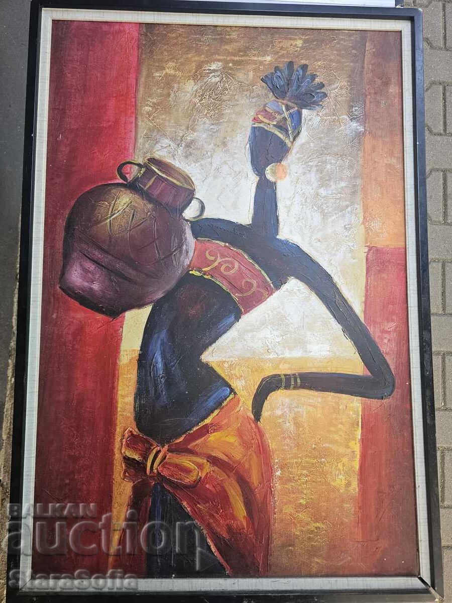 Large oil painting, canvas with price 120.00 BGN | € 61.36