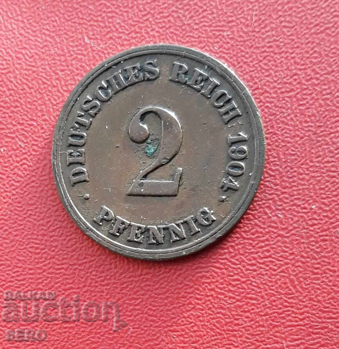 Германия-2 пфенига 1904 Е-Мулденхютен