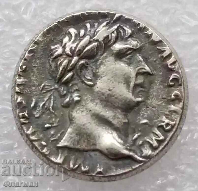 Denar al Împăratului Traian, 98 - 117 d.Hr. REPLICĂ