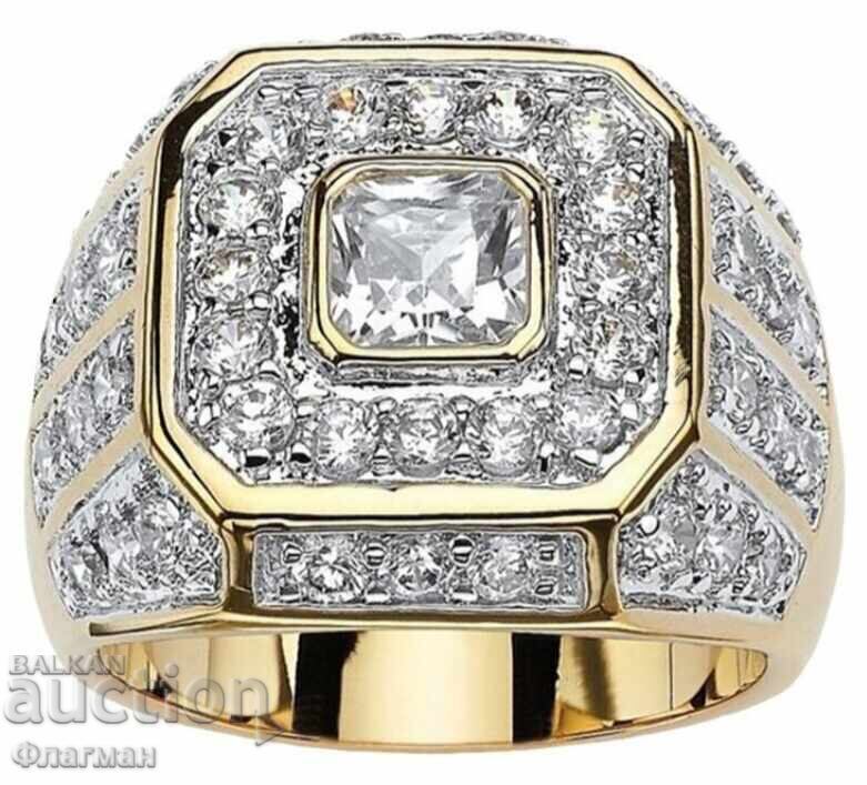 Inel bărbătesc placat cu aur / 30 cu preț € 20.00 | 39.12 BGN Inel bărbătesc placat cu aur / 30 cu preț € 20.00 | 39.12 BGN