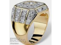Inel bărbătesc placat cu aur / 30