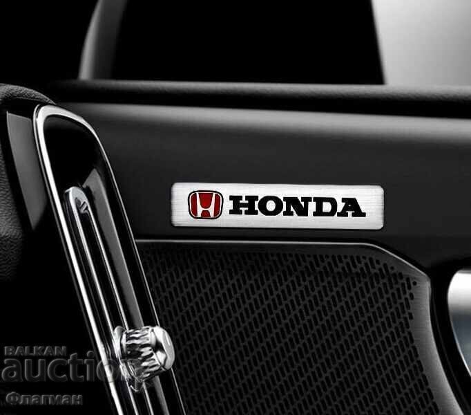 Livrarea Embleme din aluminiu pentru "HONDA"