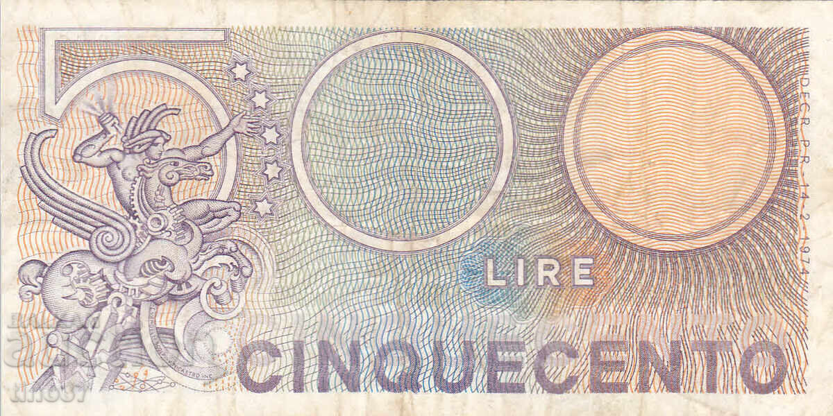 Licitație tino37 - ITALIA - 500 LIRE - 1974 - F+