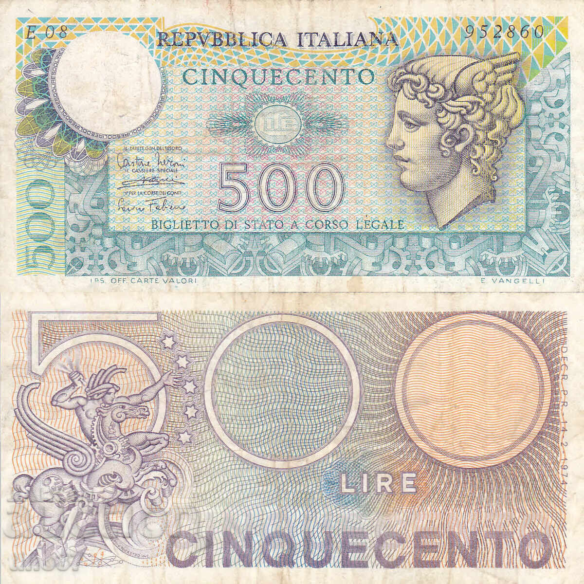 tino37 - ITALIA - 500 LIRE - 1974 - F+