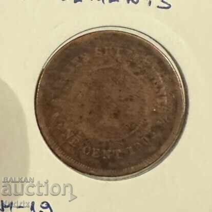 Straits Settlements 1 cent / Straits Settlements 1 cent 1903