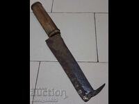 Sabie, topor, topor, cuțit, macetă forjată veche