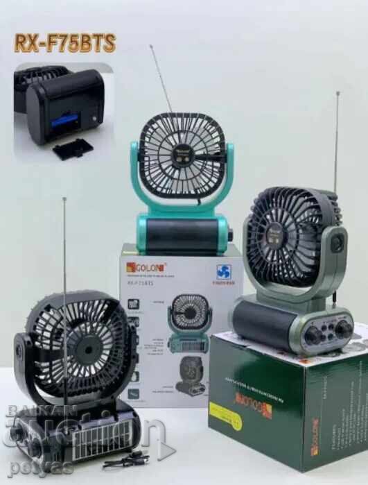 Delivery of Solar Radio-Fan, GOLON RX-F75BTS