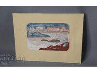 Old Master's drawing watercolor painting landscape