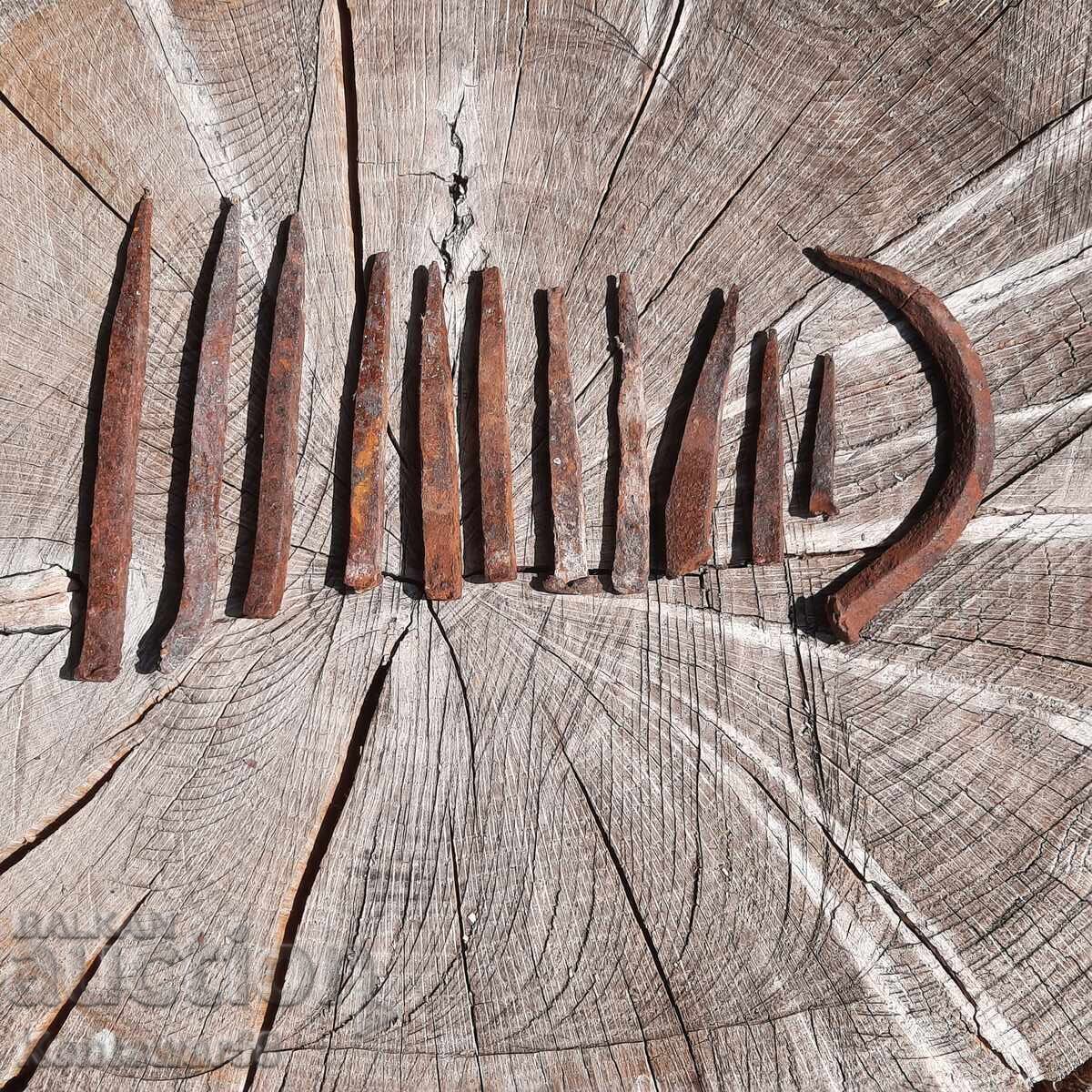 Old forged nails, tacks with price 10.00 BGN | € 5.11 Old forged nails, tacks with price 10.00 BGN | € 5.11