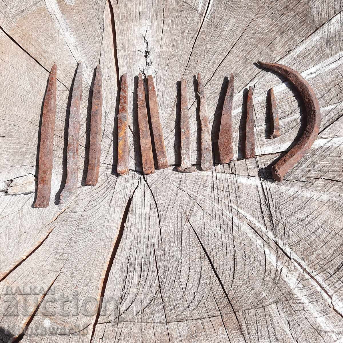 Auction Old forged nails, tacks Auction Old forged nails, tacks