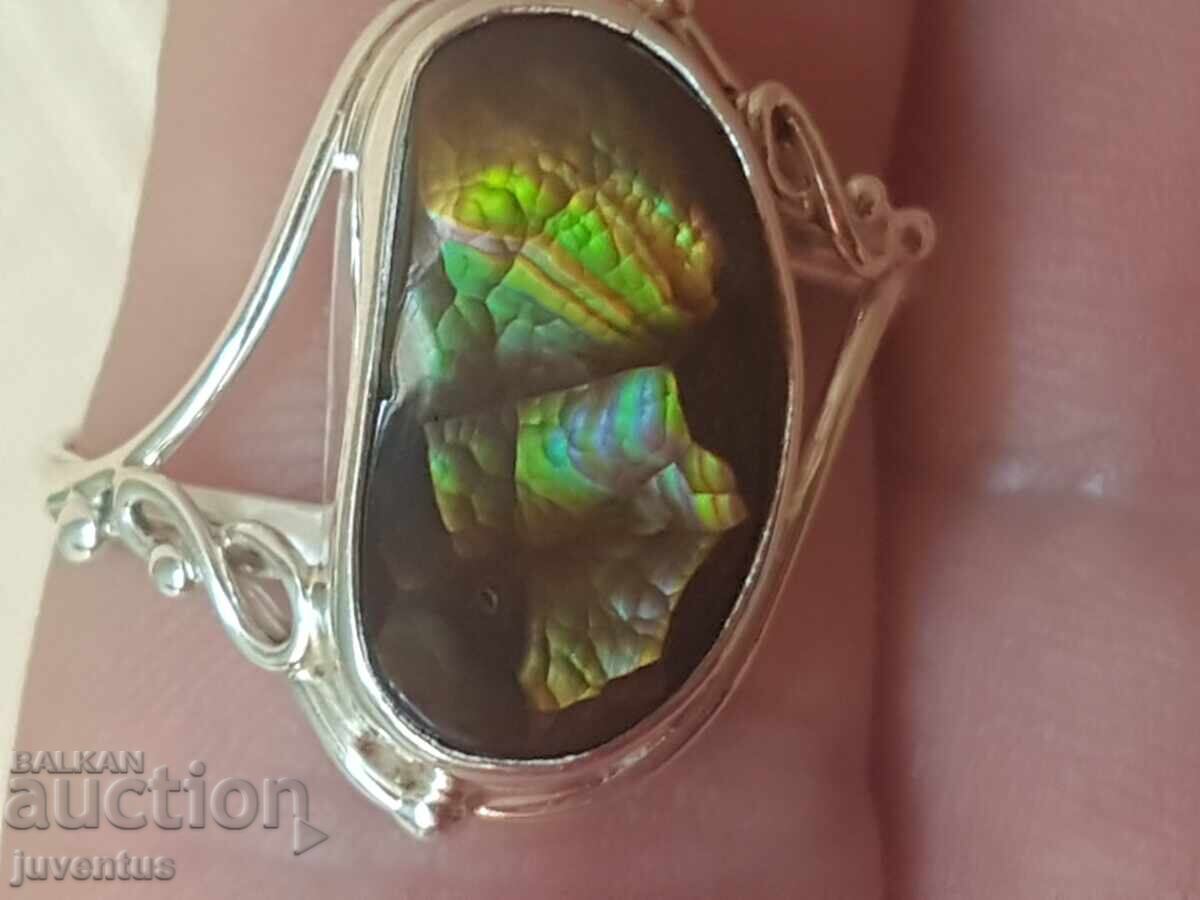 ΑΡΓΥΡΟ ΔΑΧΤΥΛΙΔΙ ΜΕ ΦΛΟΓΕΡΟ ΑΧΑΤΗ (ΜΕΞΙΚΟ) 5.85 ct με τιμή 149.00 BGN | € 76.18