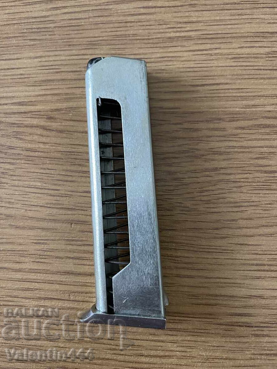 Nickel-plated magazine for "Makarov" pistol, cal. 9x18mm