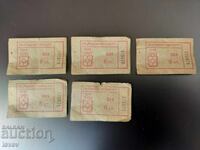 Bilete vechi sociale de 6 bani pentru transportul urban