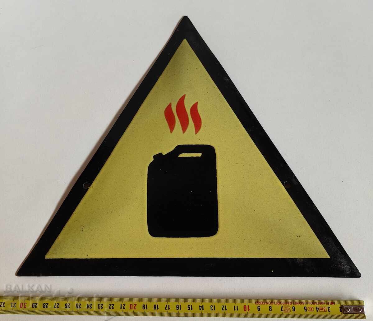 PLĂCUȚĂ EMAILATĂ ANTI-INCENDIU SOȚ PLĂCUȚĂ EMAILATĂ ANTI-INCENDIU SOȚ