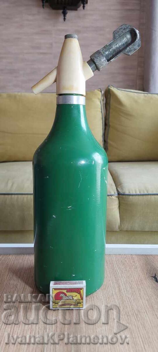 Sticlă retro pentru sifon din perioada comunistă pentru colecționari - 5