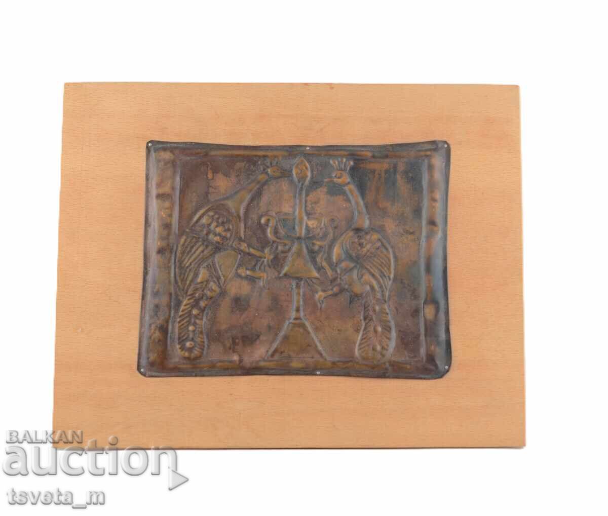 Χάλκινο πάνελ ζωγραφικής για τοίχο