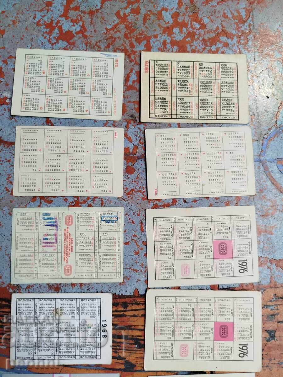 Bŭlgarski sportni ημερολόγια τσέπης - 6 Bŭlgarski sportni ημερολόγια τσέπης - 6