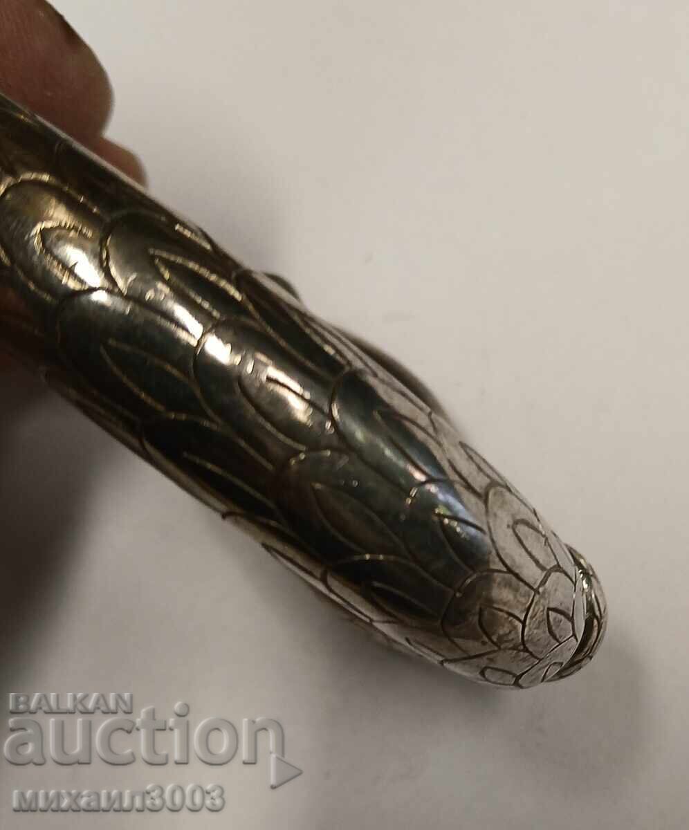 Delivery of Silver Handmade Bracelet in the Shape of a Snake