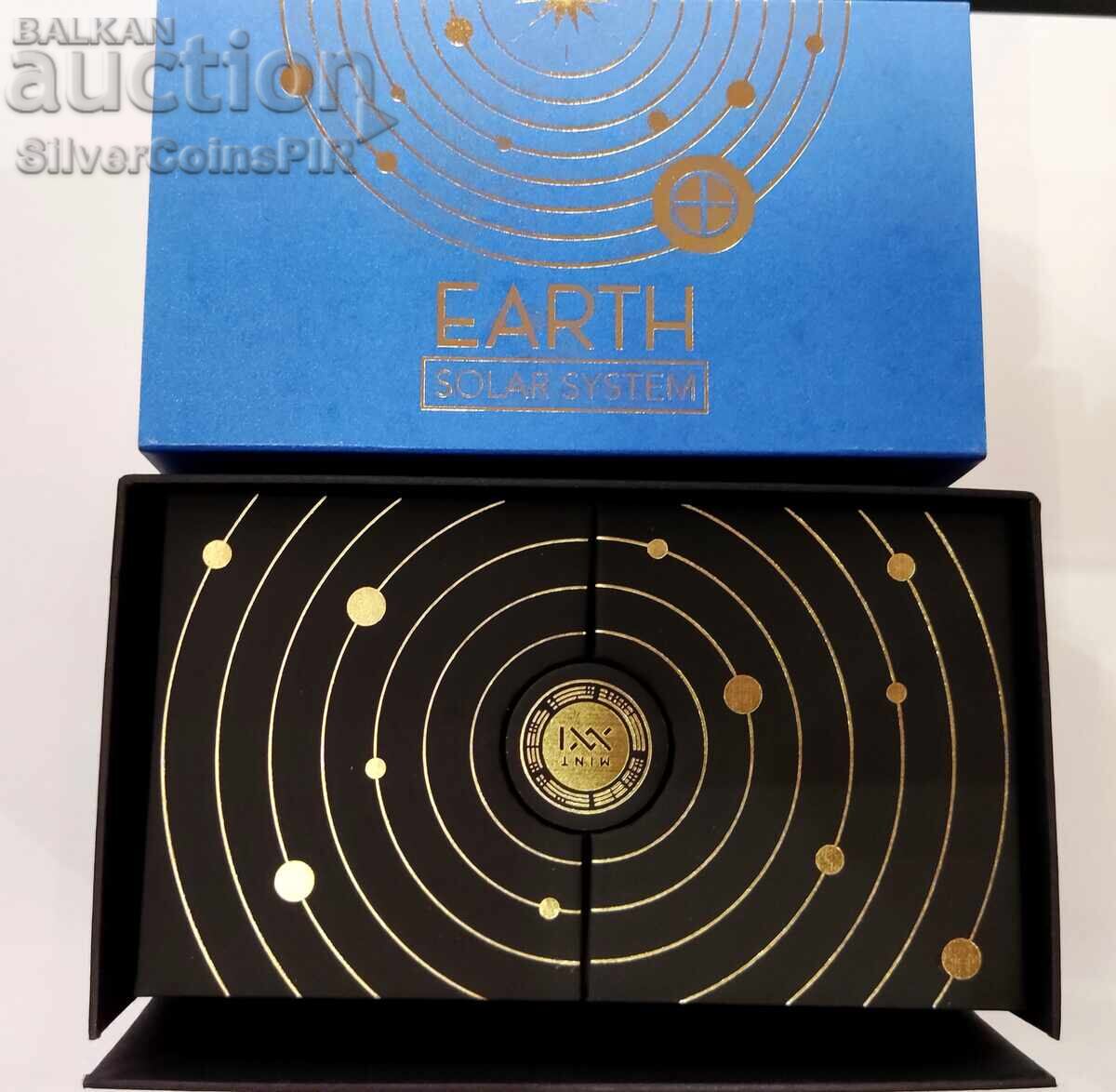 Silver 2 oz Earth Solar System 2024 Ghana with price 670.00 BGN | € 342.57 Silver 2 oz Earth Solar System 2024 Ghana with price 670.00 BGN | € 342.57