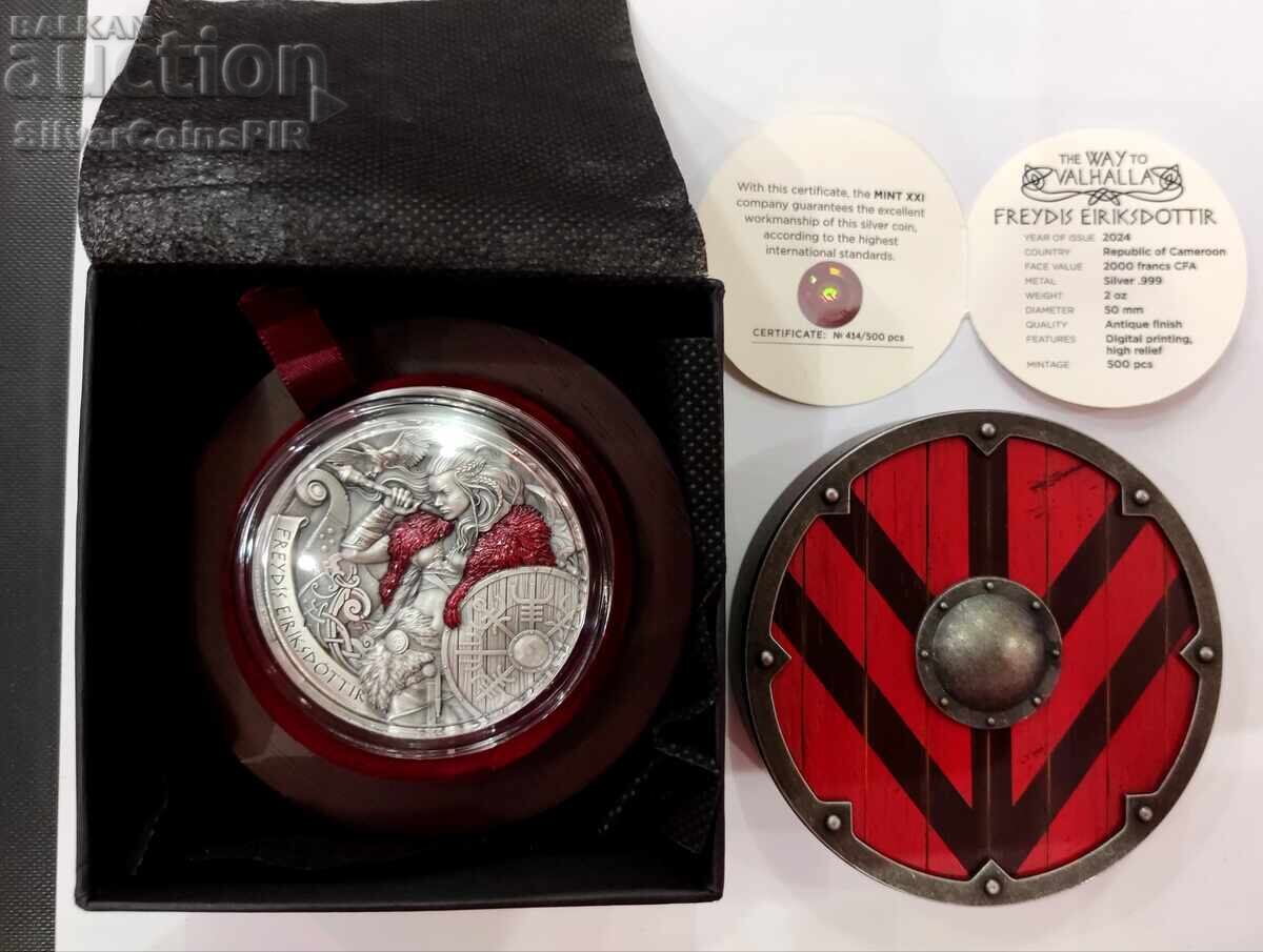 Auction Silver 2 oz Freydis The Path to Valhalla 2024 Cameroon Auction Silver 2 oz Freydis The Path to Valhalla 2024 Cameroon