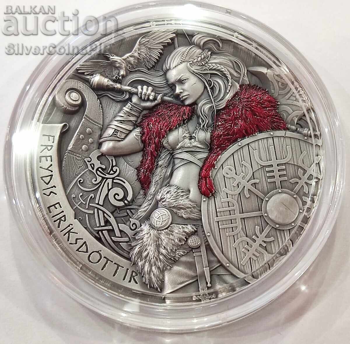Silver 2 oz Freydis The Path to Valhalla 2024 Cameroon Silver 2 oz Freydis The Path to Valhalla 2024 Cameroon
