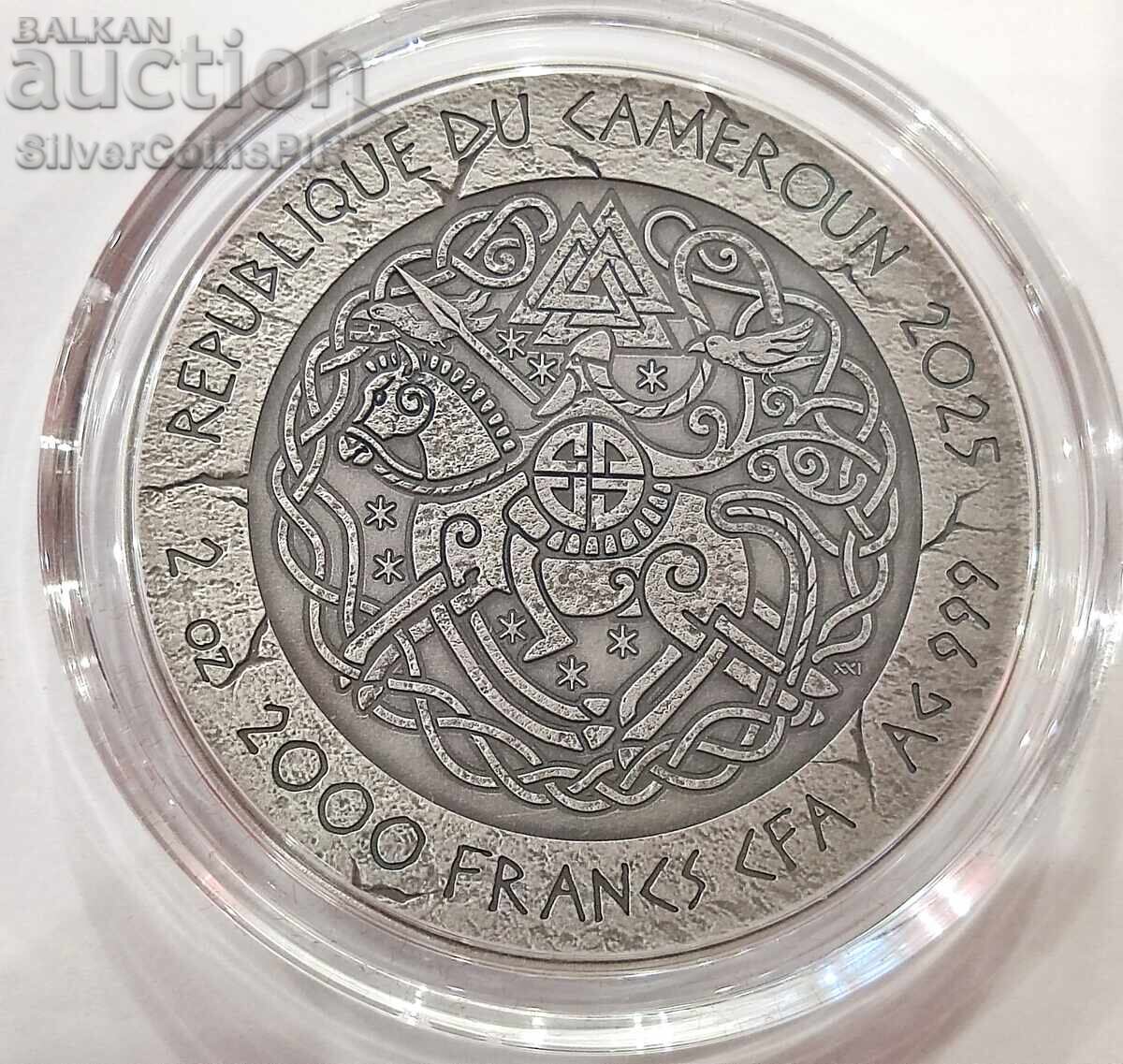 Доставка на Сребро 2 оz Харалд Пътят към Валхала 2025 Камерун Доставка на Сребро 2 оz Харалд Пътят към Валхала 2025 Камерун