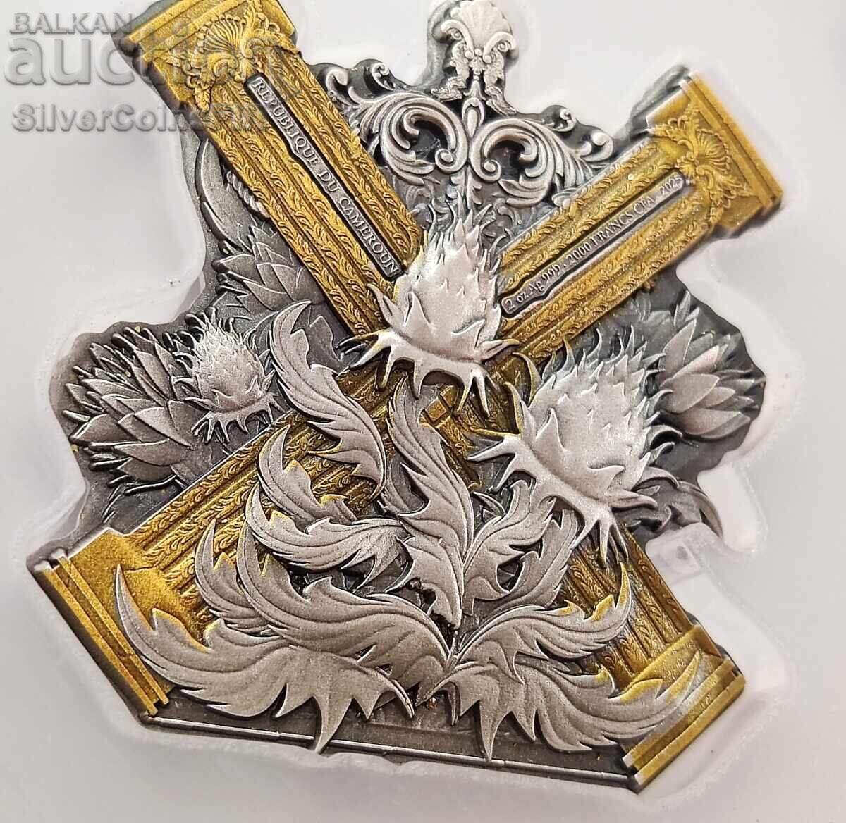 Delivery of Silver 2 oz Saint Andrew 2025 Cameroon