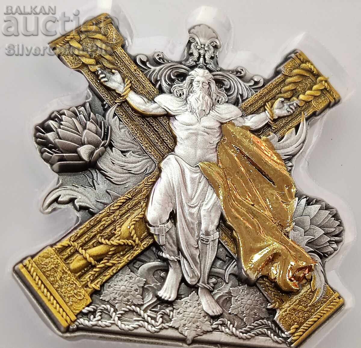 Silver 2 oz Saint Andrew 2025 Cameroon