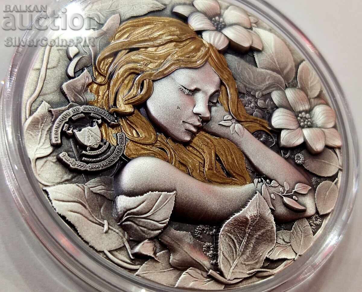 Аукцион Сребро 2 оz Фея в Магическата Страна 2025 Камерун Аукцион Сребро 2 оz Фея в Магическата Страна 2025 Камерун