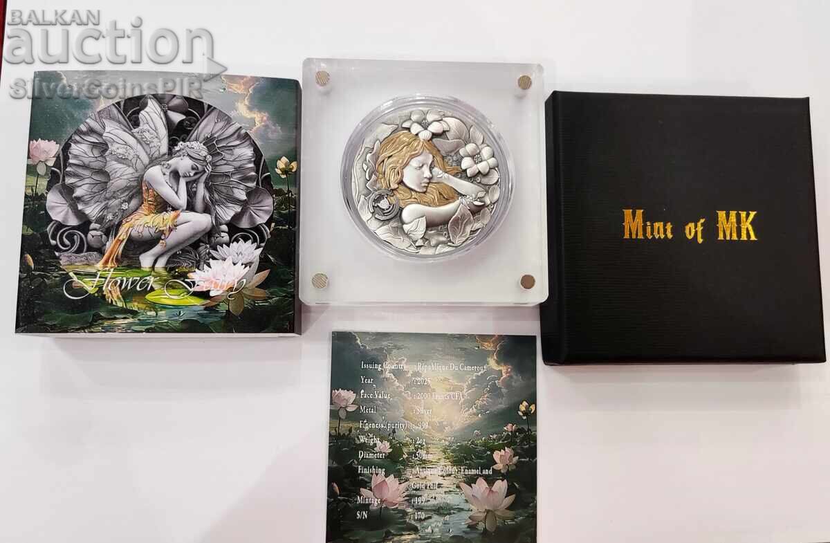 Сребро 2 оz Фея в Магическата Страна 2025 Камерун - 5 Сребро 2 оz Фея в Магическата Страна 2025 Камерун - 5