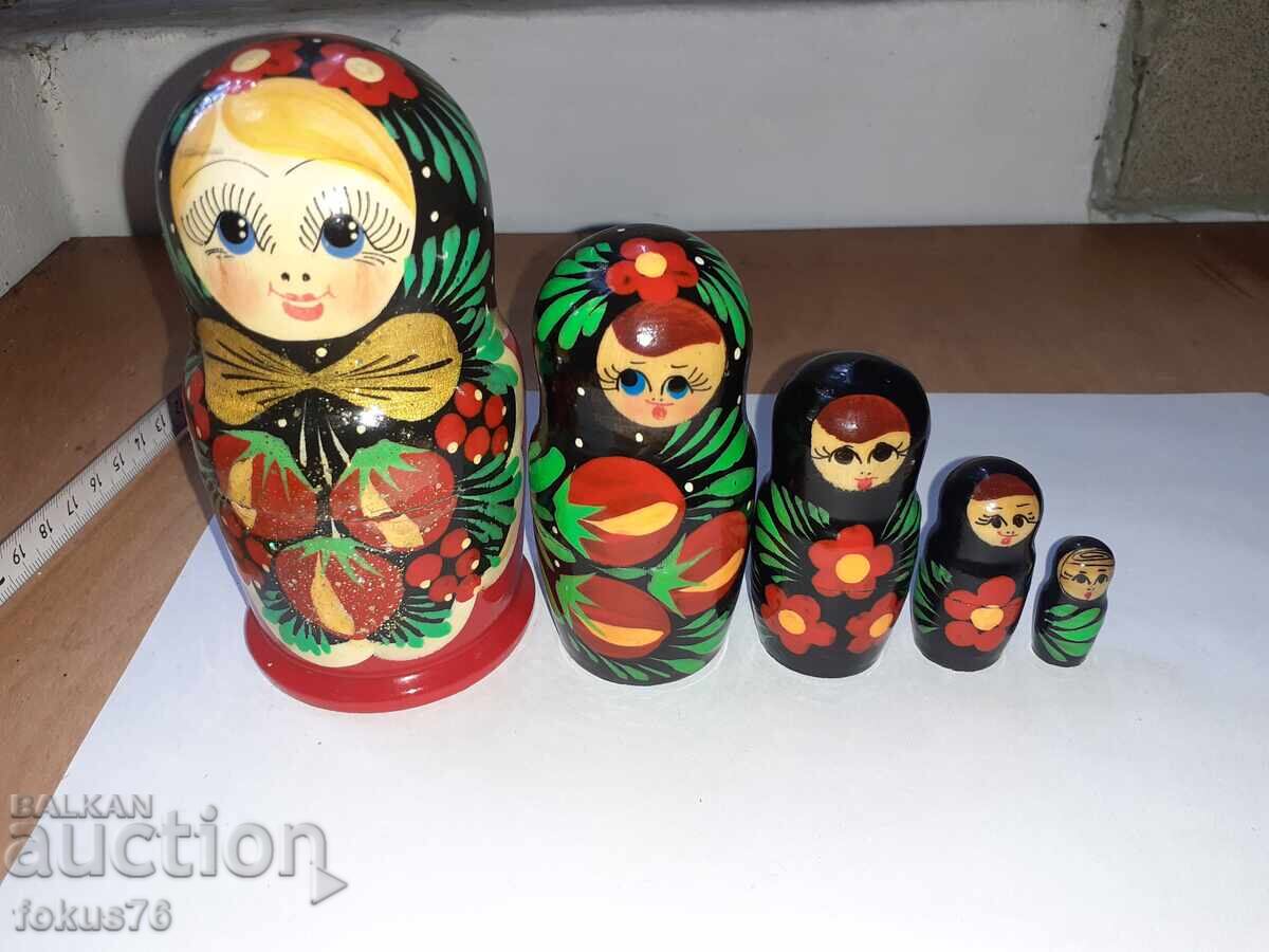 Russian wooden matryoshka doll 5 in 1 with price 69.00 BGN | € 35.28 Russian wooden matryoshka doll 5 in 1 with price 69.00 BGN | € 35.28