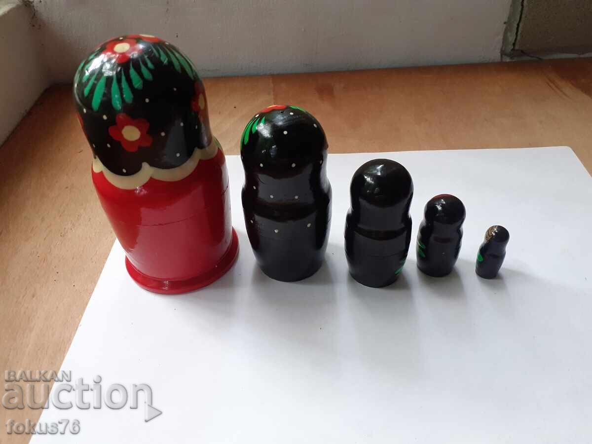Russian wooden matryoshka doll 5 in 1 - 7 Russian wooden matryoshka doll 5 in 1 - 7