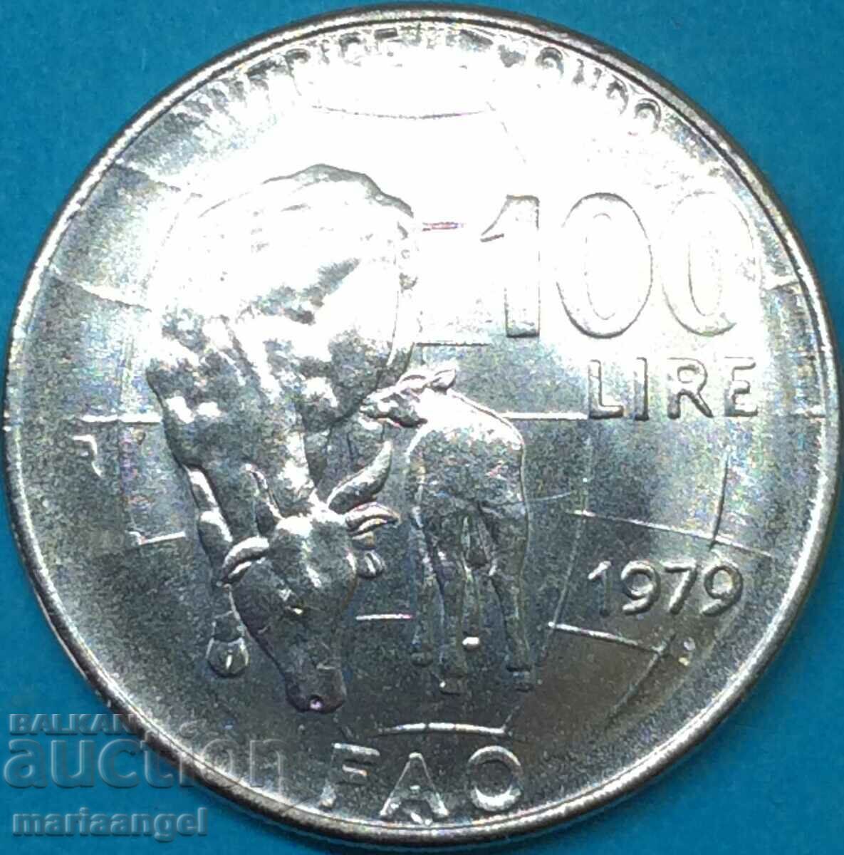 100 λιρέτες 1979 Ιταλία FAO - 5