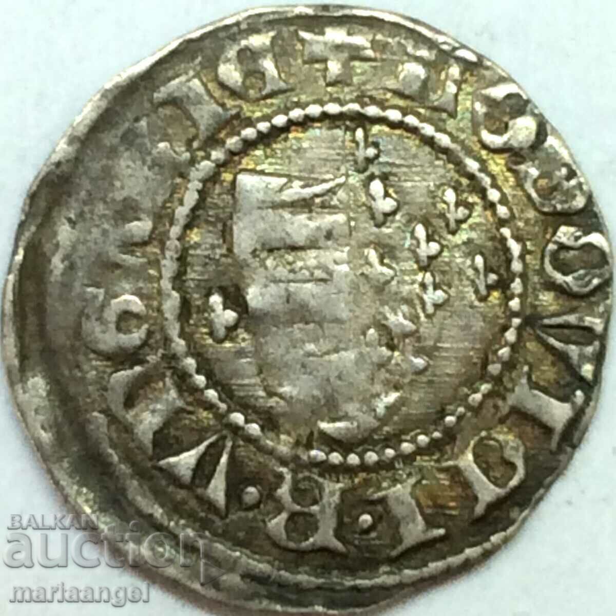 Ungaria 1 denar Ludovic I argint - mic și rar cu preț 126.00 BGN | € 64.42