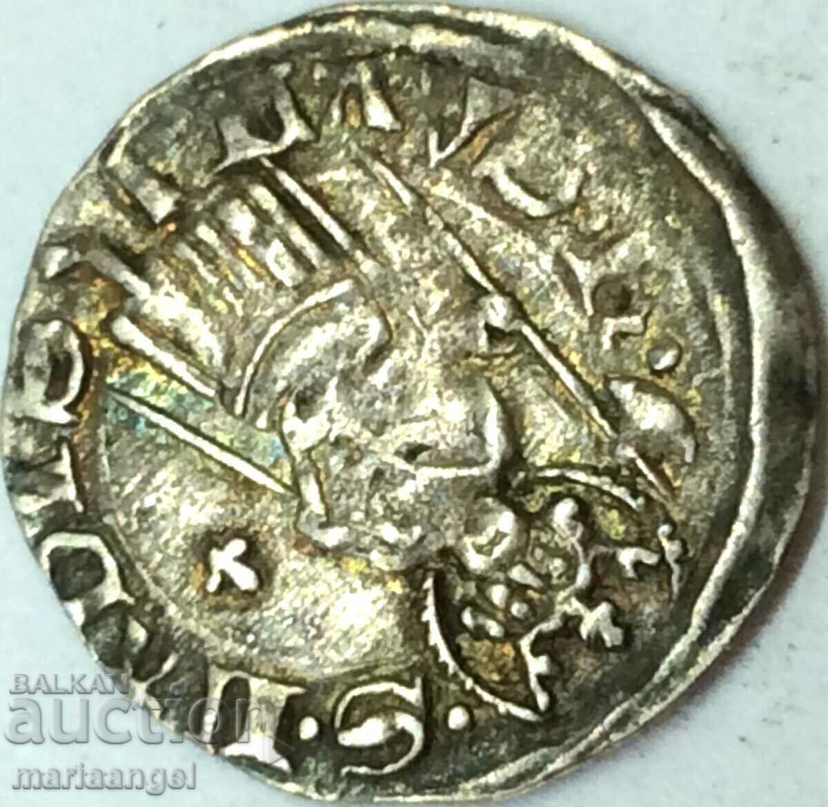 Ungaria 1 denar Ludovic I argint - mic și rar - 5