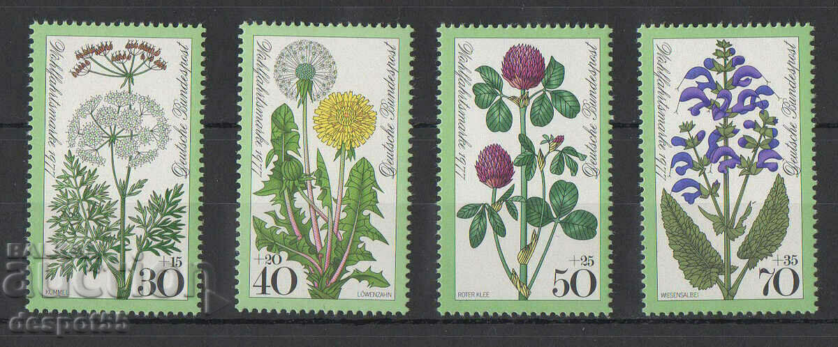 1977. GFR. Charity series - Flowers. 1977. GFR. Charity series - Flowers.