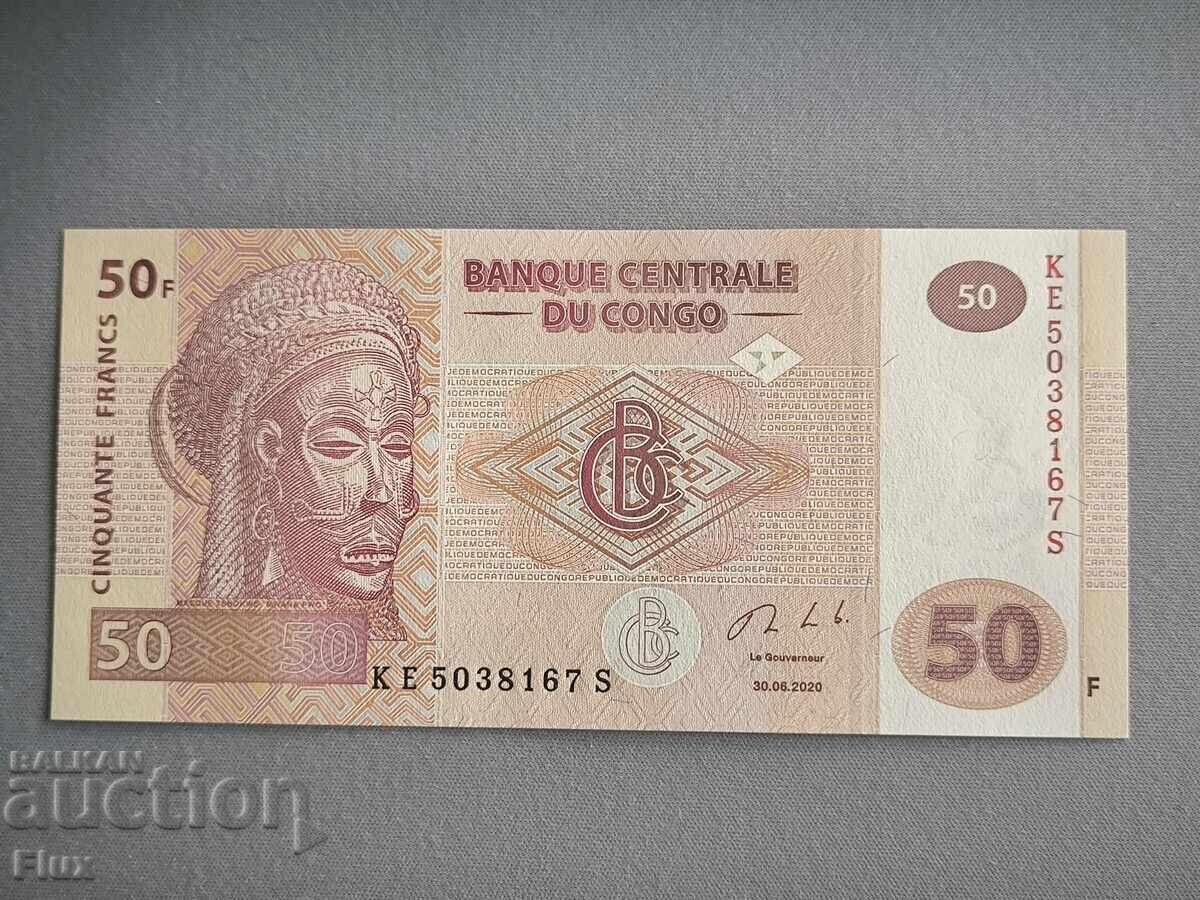 Τραπεζογραμμάτιο - Κονγκό - 50 φράγκα UNC | 2020