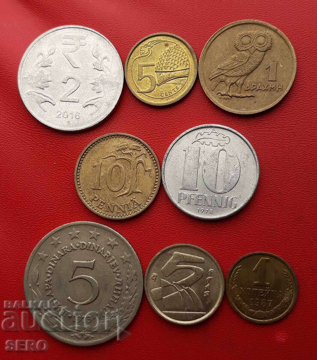 Смесен лот от 8 монети