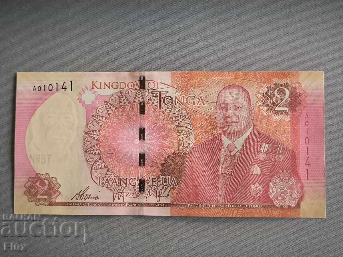 Банкнота - Тонга - 2 паанга UNC | 2015г.