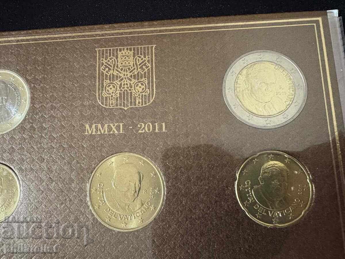 Licitație Vatican 2011 - set complet de la 1 cent la 2 euro BU