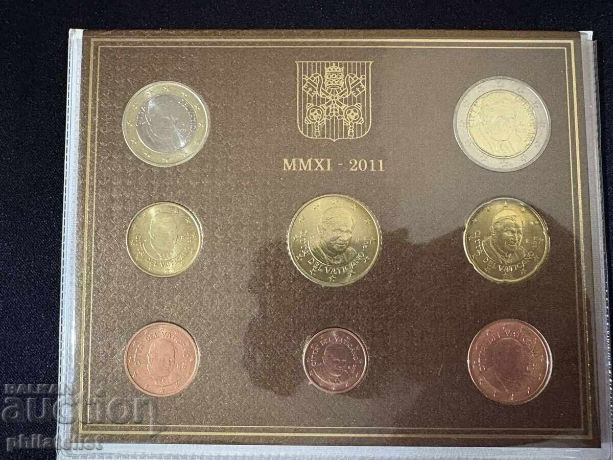 Vatican 2011 - set complet de la 1 cent la 2 euro BU