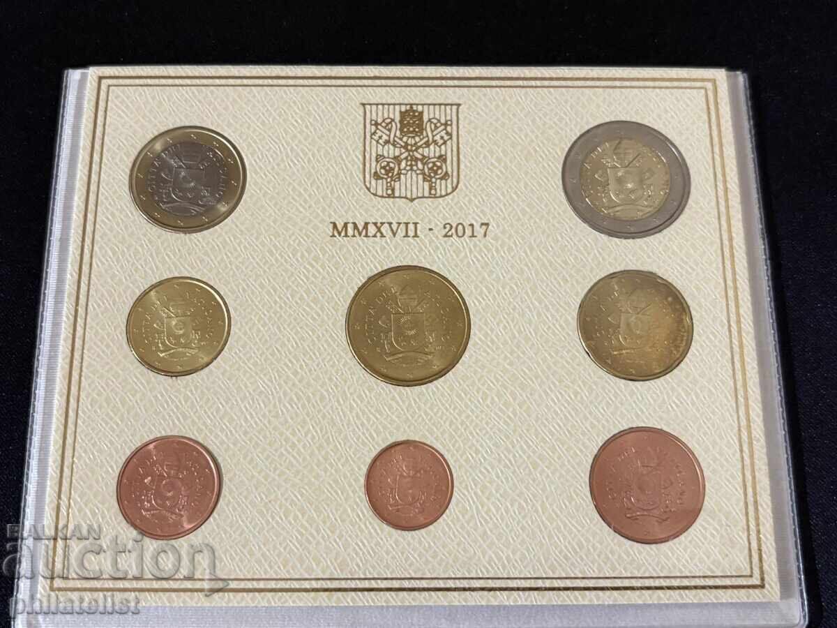 Βατικανό 2017 - πλήρες σετ από 1 λεπτό έως 2 ευρώ BU