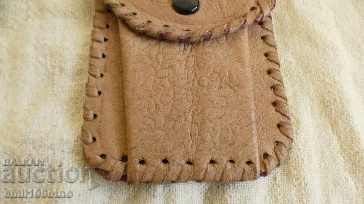 Аукцион Кожено калъфче портмоне щампа Роза - от соца