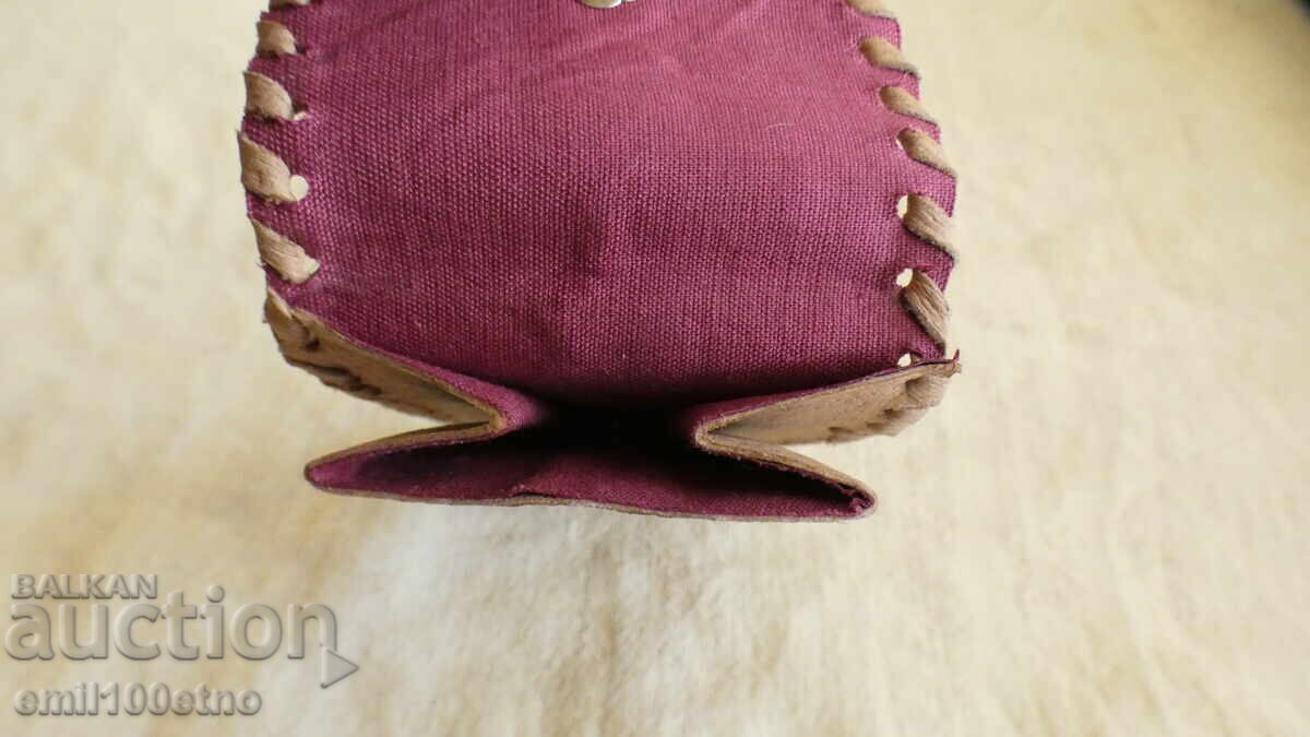 Кожено калъфче портмоне щампа Роза - от соца - 5