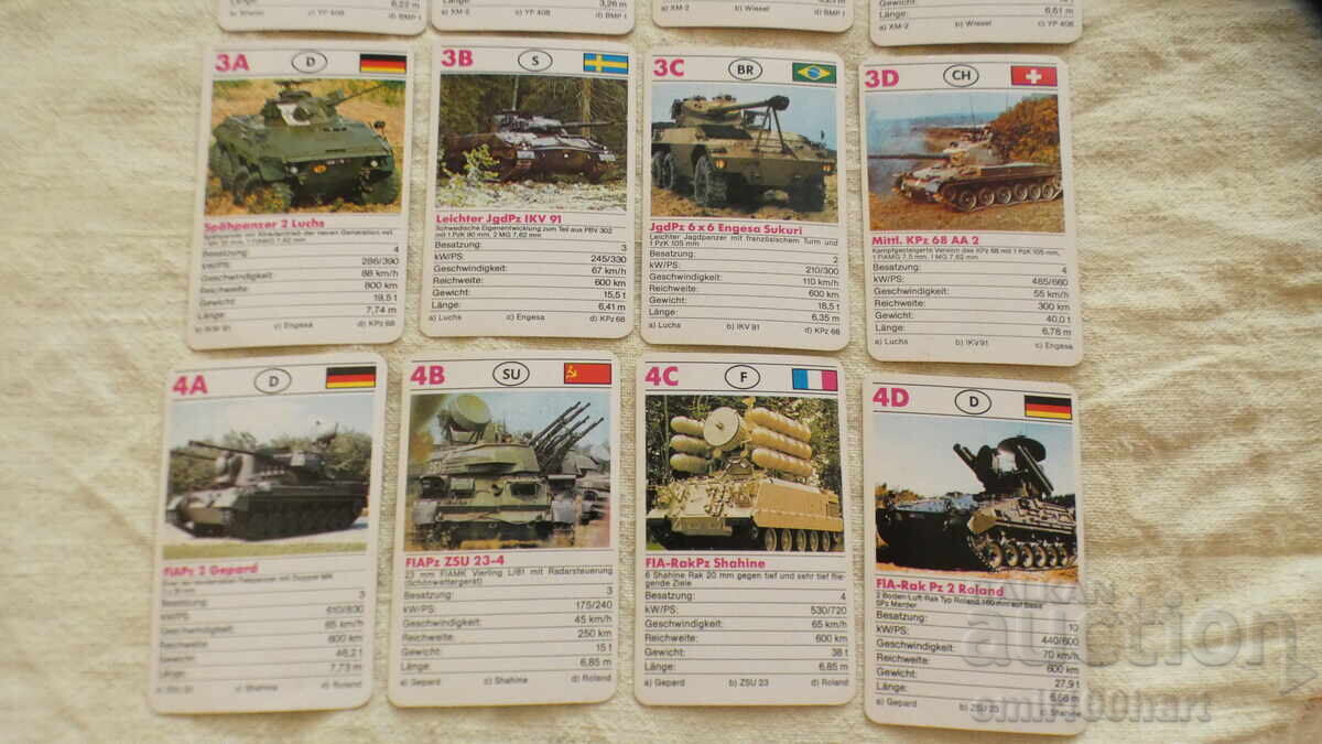 Licitație Set 32 cărți Tancuri