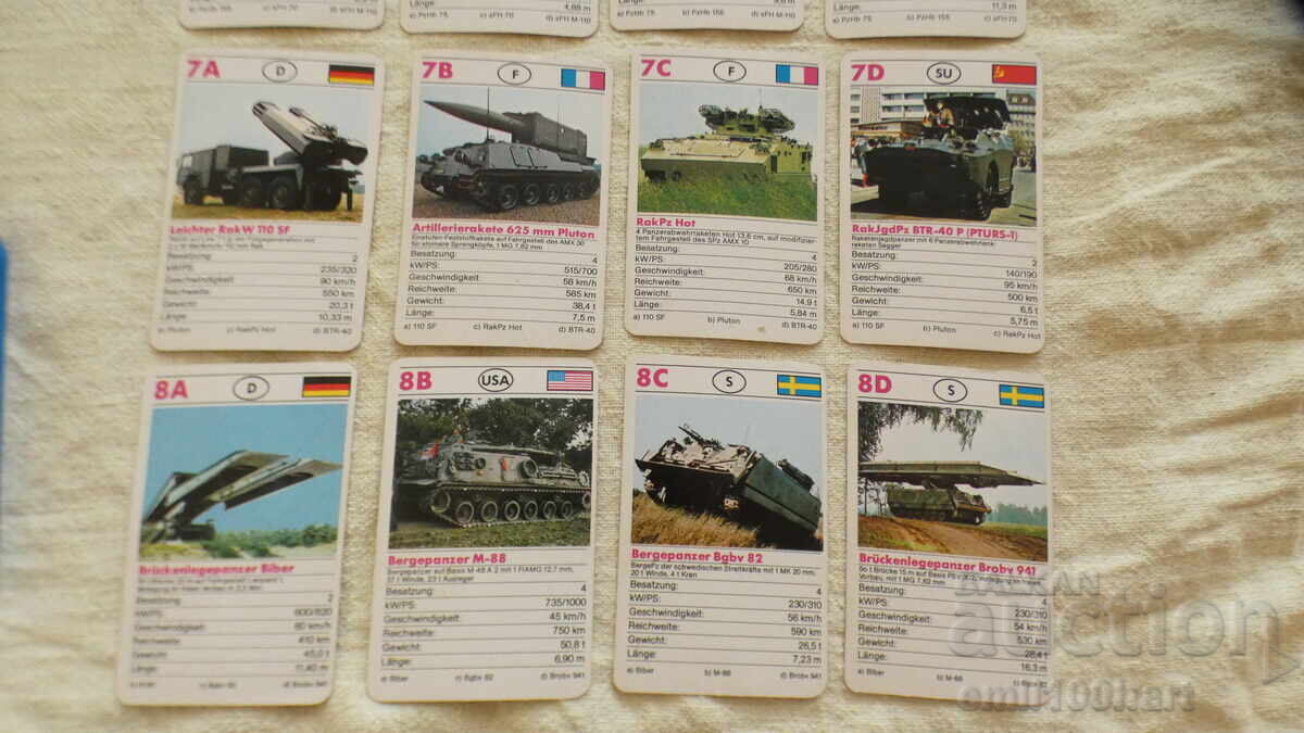 Set 32 cărți Tancuri - 5