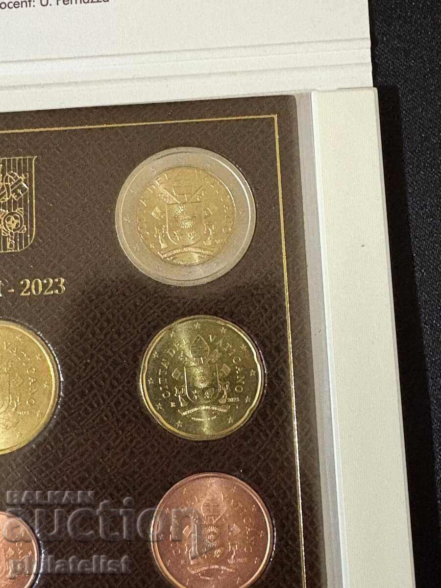 Auction  Vatican City 2023 - Complete set from 1 cent to 2 euro BU