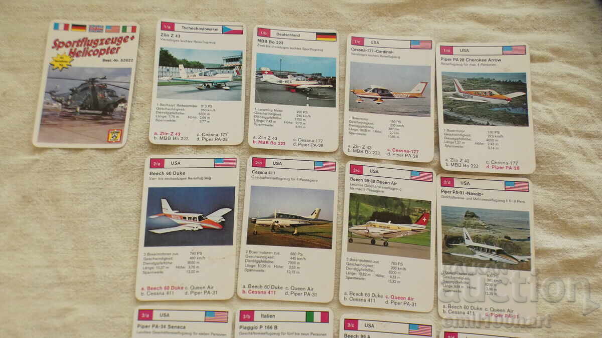 Licitație Set 32 cărți Avioane și Elicoptere