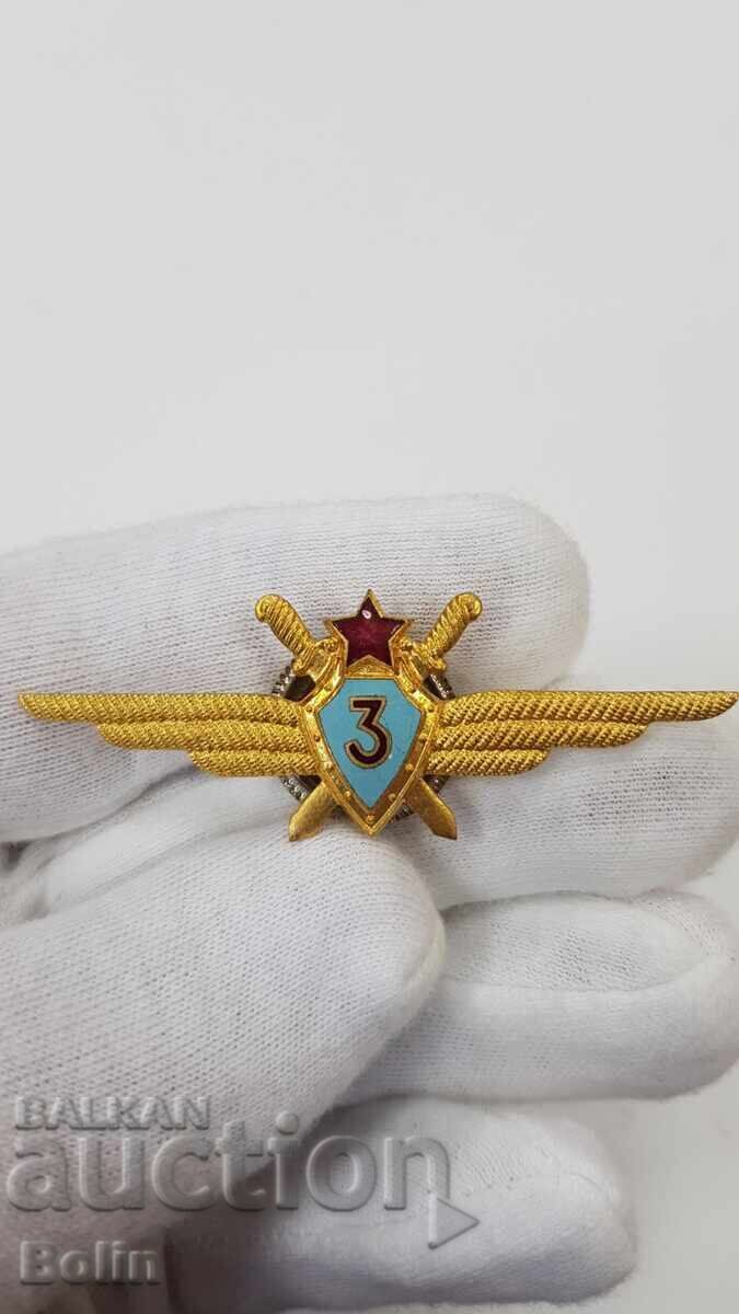 Collectible Soviet Russian military badge, pilot 3rd class Collectible Soviet Russian military badge, pilot 3rd class