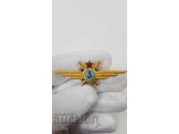 Kolektsionen voenen ruski SSSR znak, znachka pilot 3ης τάξης